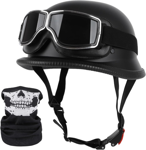 Casco moto stile tedesco - casco,